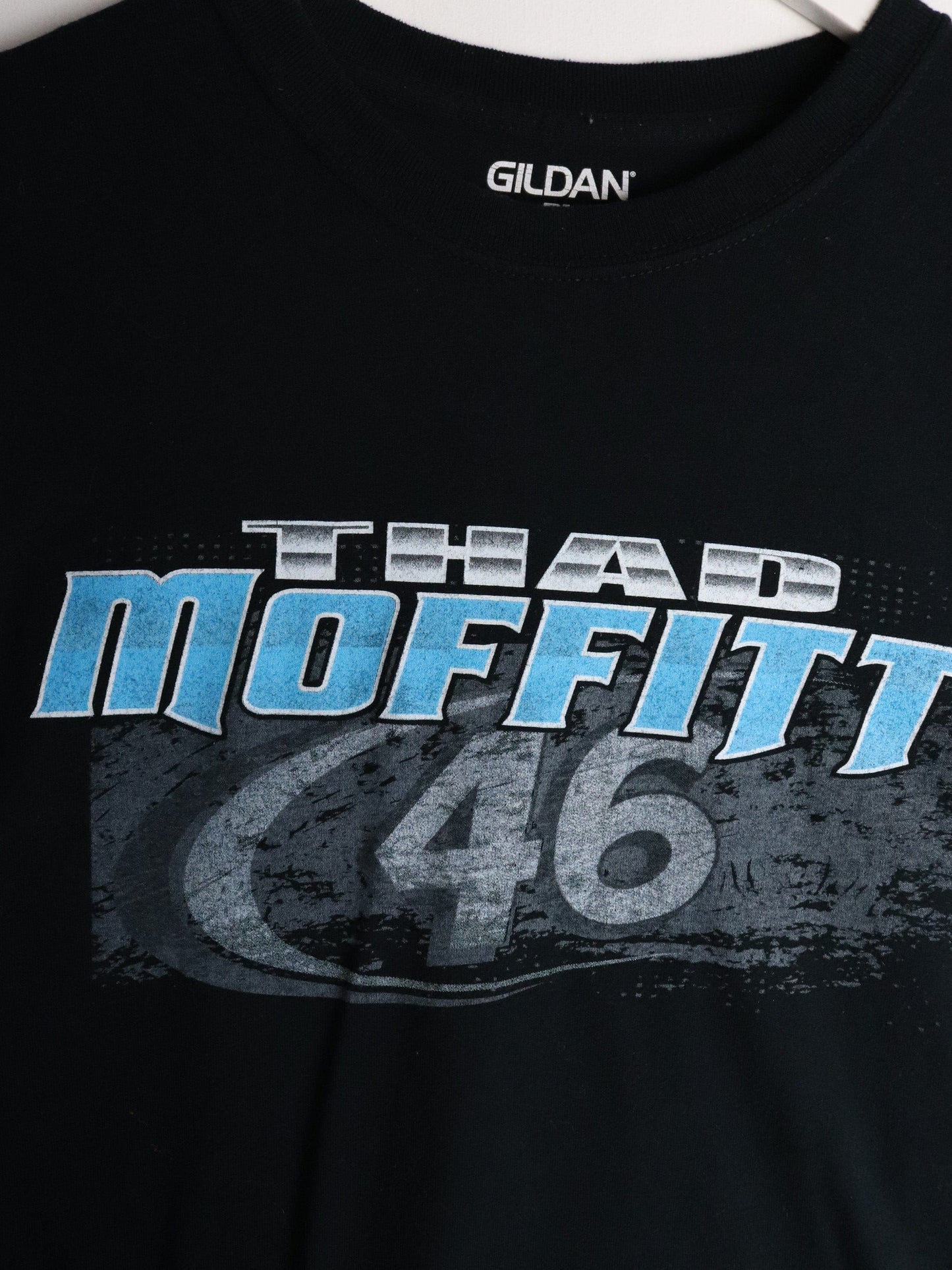Nascar T Shirt Mens XL Black Thad Moffitt from propervintagecanada