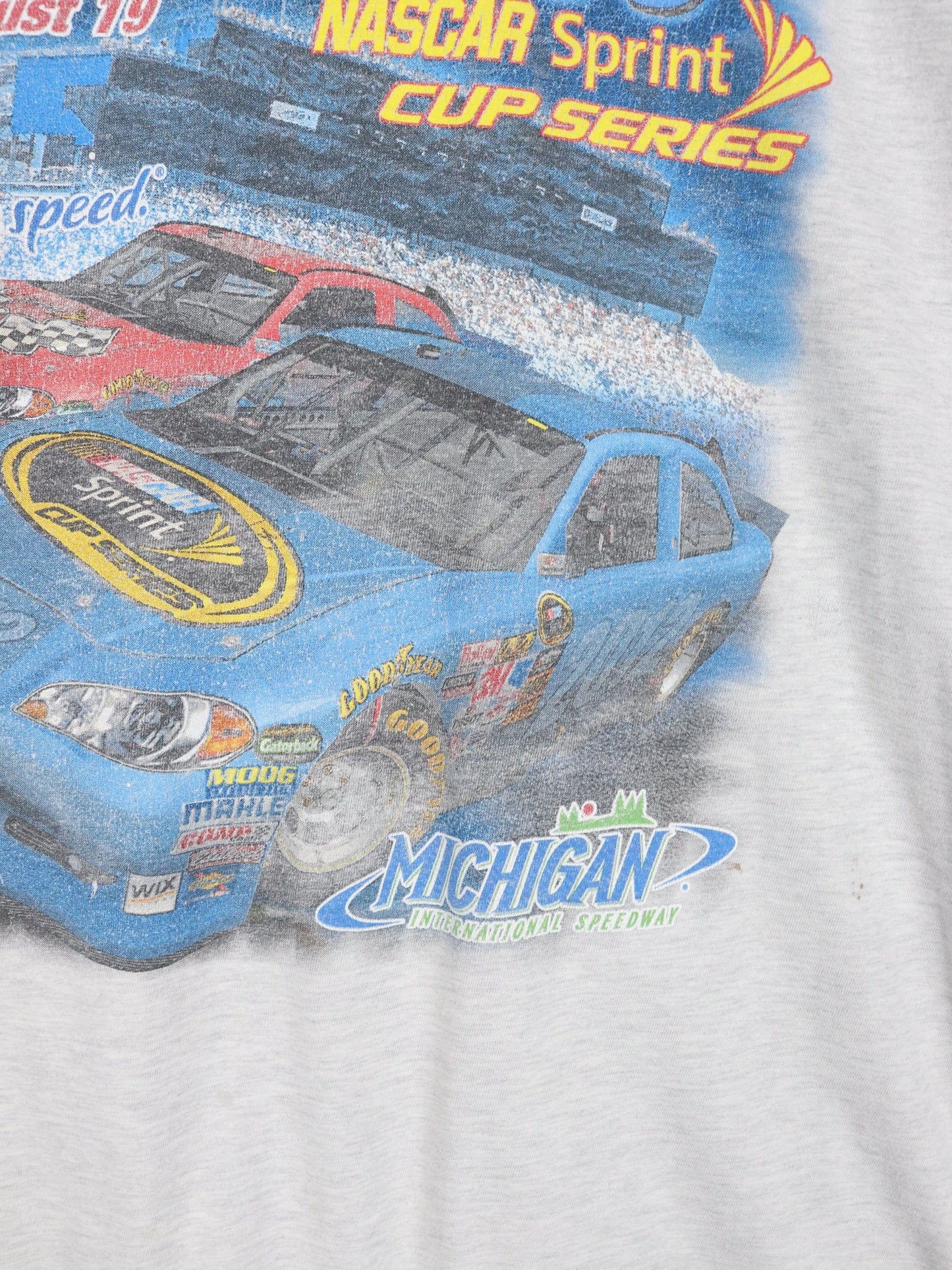 Nascar T-Shirts & Tank Tops Nascar T Shirt Mens 2XL Grey Racing