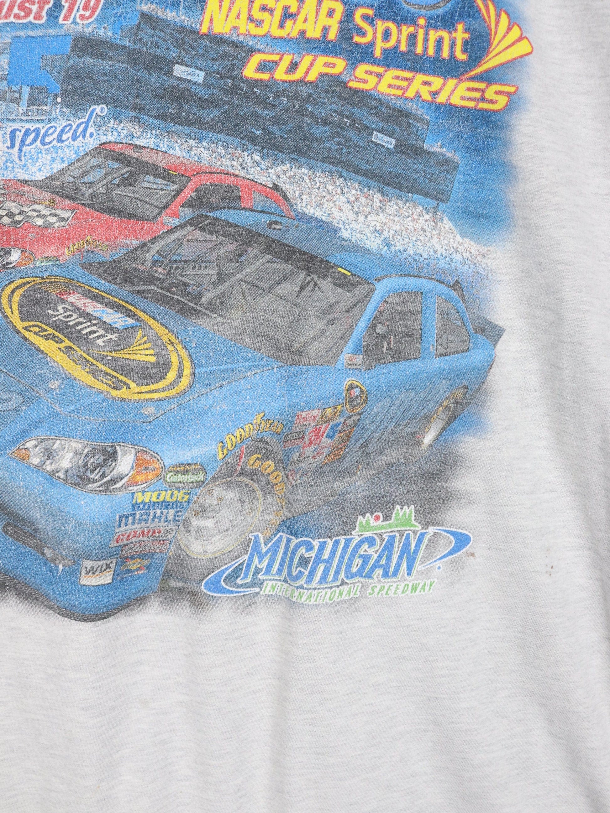 Nascar T-Shirts & Tank Tops Nascar T Shirt Mens 2XL Grey Racing