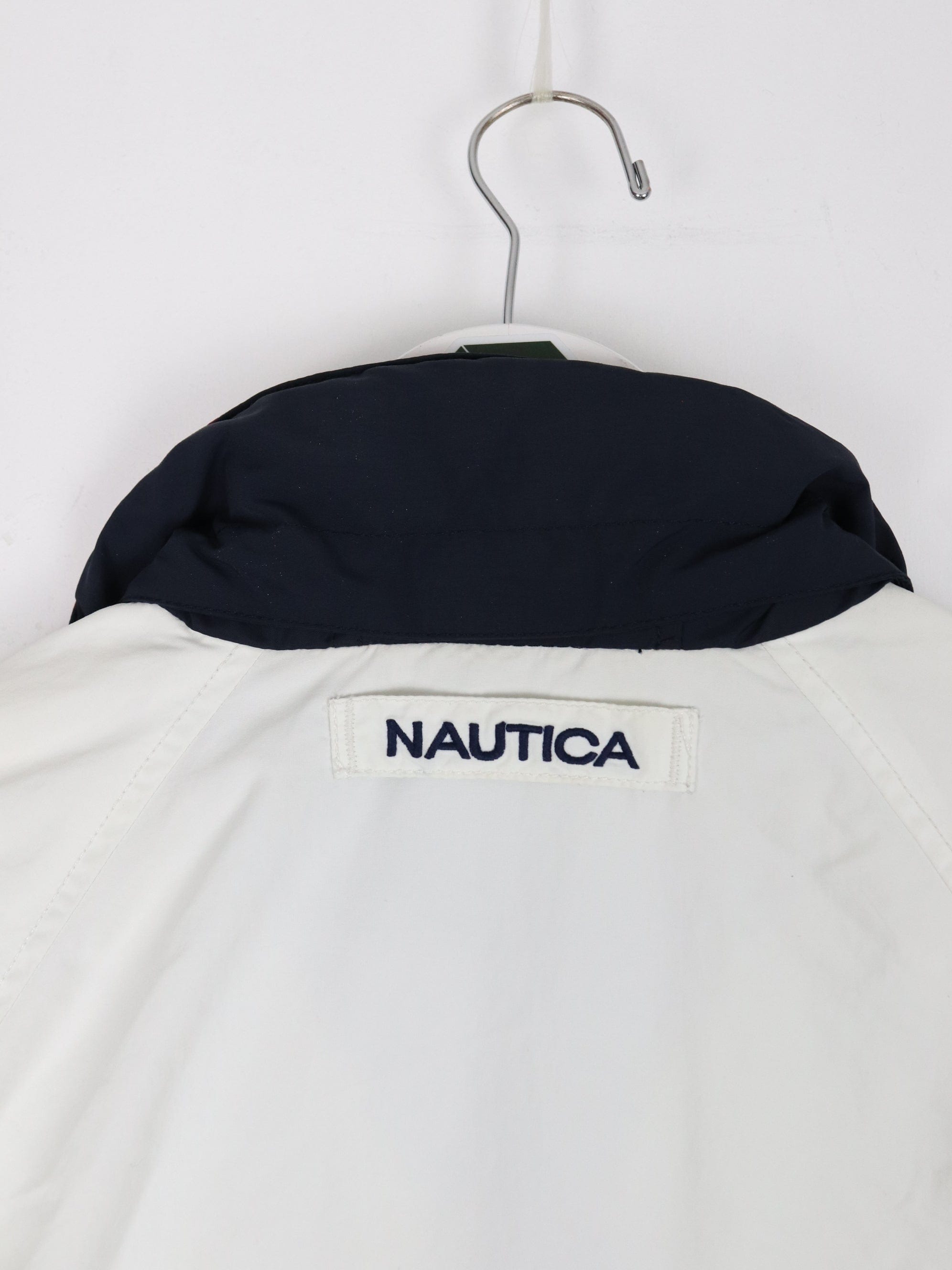 Nautica Jacket Mens XS White Sailing Windbreaker Outdoors Spell