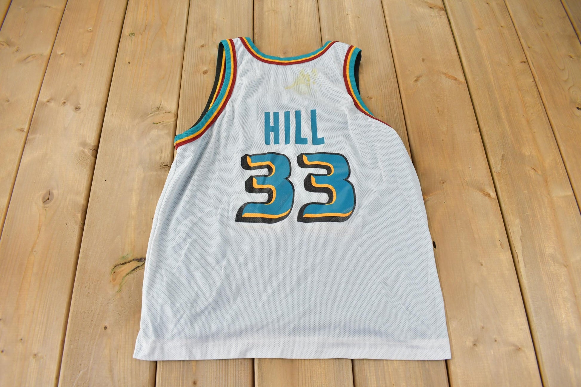 NBA Art & Collectibles > Collectibles > Memorabilia > Sports Collectibles > Collectible Jerseys Vintage 1990s Detroit Pistons NBA Grant Hill Reversible Basketball Jersey Youth L / Champion Basketball Jersey / 90s Jersey / Youth Size