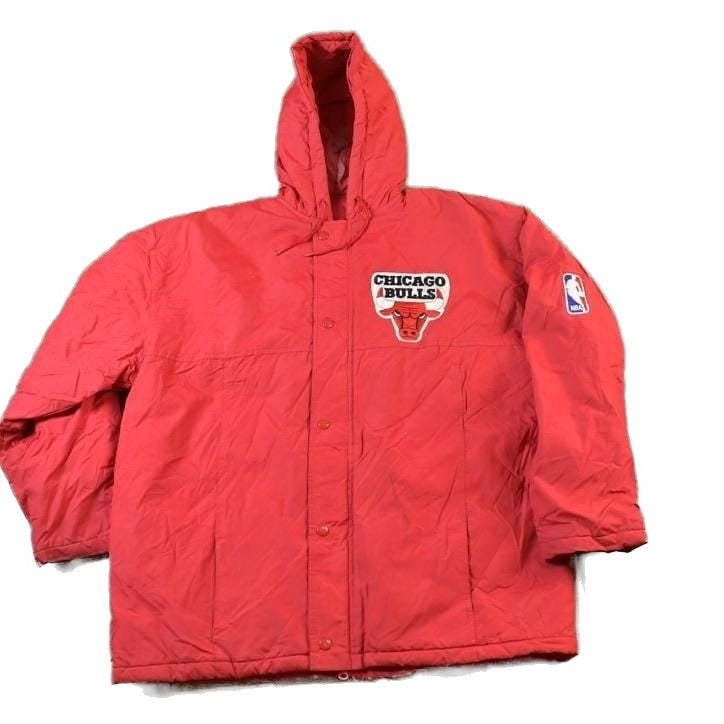 NBA Clothing > Gender Neutral Adult Clothing > Jackets & Coats Vintage 1990s Chicago Bulls Start Line NBA Basketball Jacket