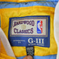 NBA Clothing > Gender Neutral Adult Clothing > Jackets & Coats Vintage 1990s Deadstock NBA Hardwood Classics MPLS Minneapolis Lakers Satin Button Up Windbreaker Basketball Jacket