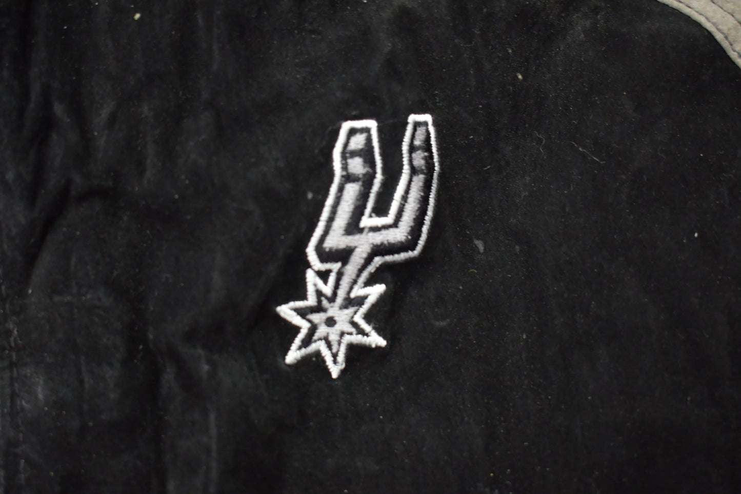 NBA Clothing > Gender Neutral Adult Clothing > Jackets & Coats Vintage 1990s San Antonio Spurs NBA Leather Bomber Jacket Men's Large