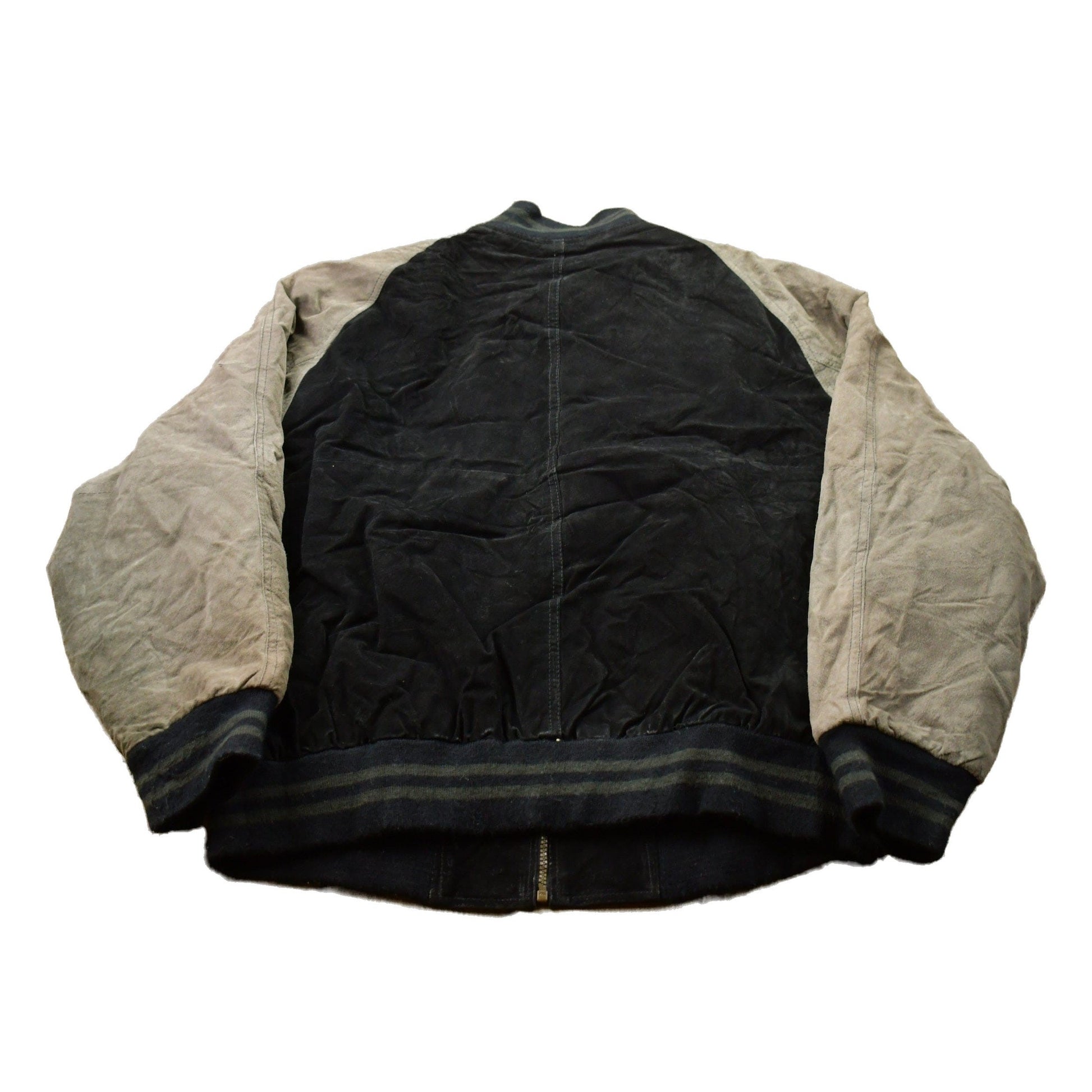 NBA Clothing > Gender Neutral Adult Clothing > Jackets & Coats Vintage 1990s San Antonio Spurs NBA Leather Bomber Jacket Men's Large