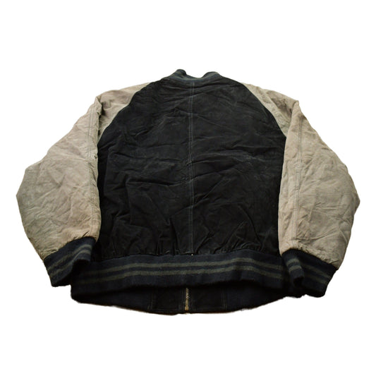 NBA Clothing > Gender Neutral Adult Clothing > Jackets & Coats Vintage 1990s San Antonio Spurs NBA Leather Bomber Jacket Men's Large