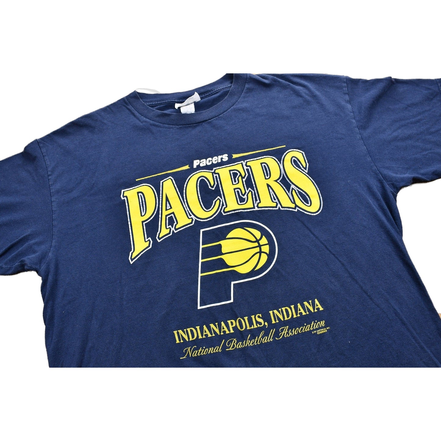 NBA Clothing > Gender Neutral Adult Clothing > Tops & Tees > T Shirts Vintage 1990s Indiana Pacers T-Shirt Men's 2XL