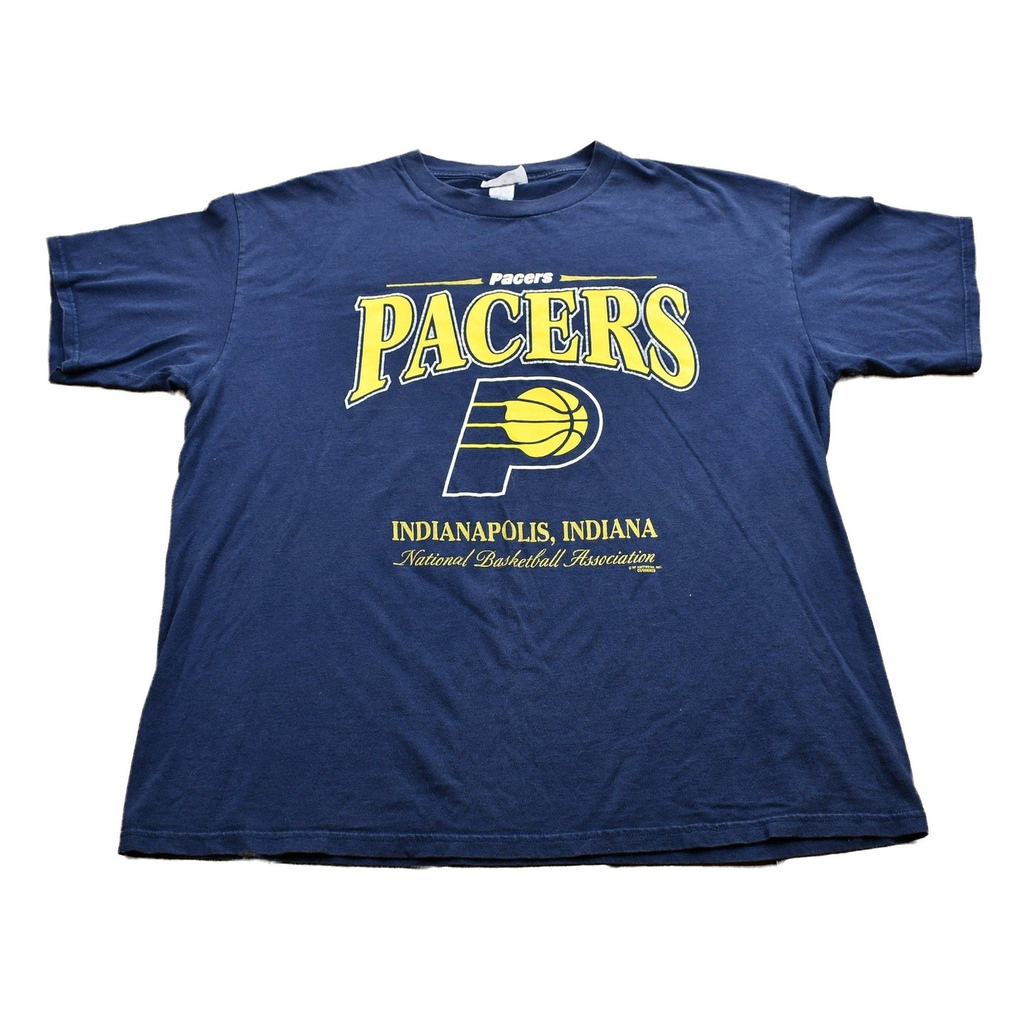 NBA Clothing > Gender Neutral Adult Clothing > Tops & Tees > T Shirts Vintage 1990s Indiana Pacers T-Shirt Men's 2XL