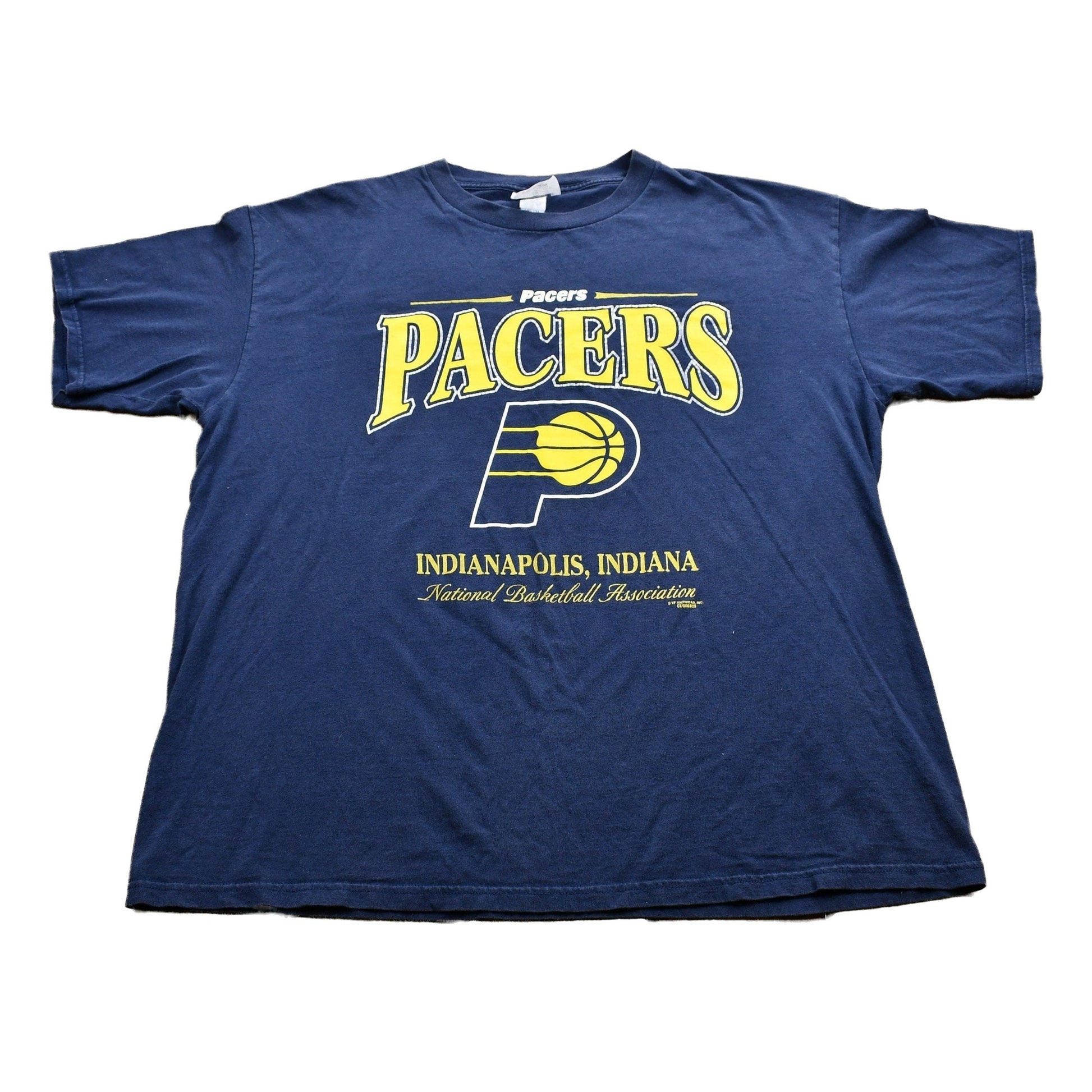 NBA Clothing > Gender Neutral Adult Clothing > Tops & Tees > T Shirts Vintage 1990s Indiana Pacers T-Shirt Men's 2XL