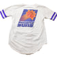 NBA Clothing > Gender Neutral Adult Clothing > Tops & Tees > T Shirts Vintage 1990s Phoenix Suns NBA Graphic Button Up T-Shirt Men's Small/ Made In USA / Single Stitch / NBA Basketball / 90s Streetwear / Sportswear