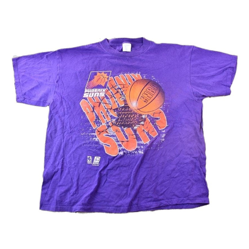 NBA Clothing > Gender Neutral Adult Clothing > Tops & Tees > T Shirts Vintage 1990s Phoenix Suns NBA Graphic T-Shirt / 2XL / NBA Basketball / 90s Streetwear / Sportswear