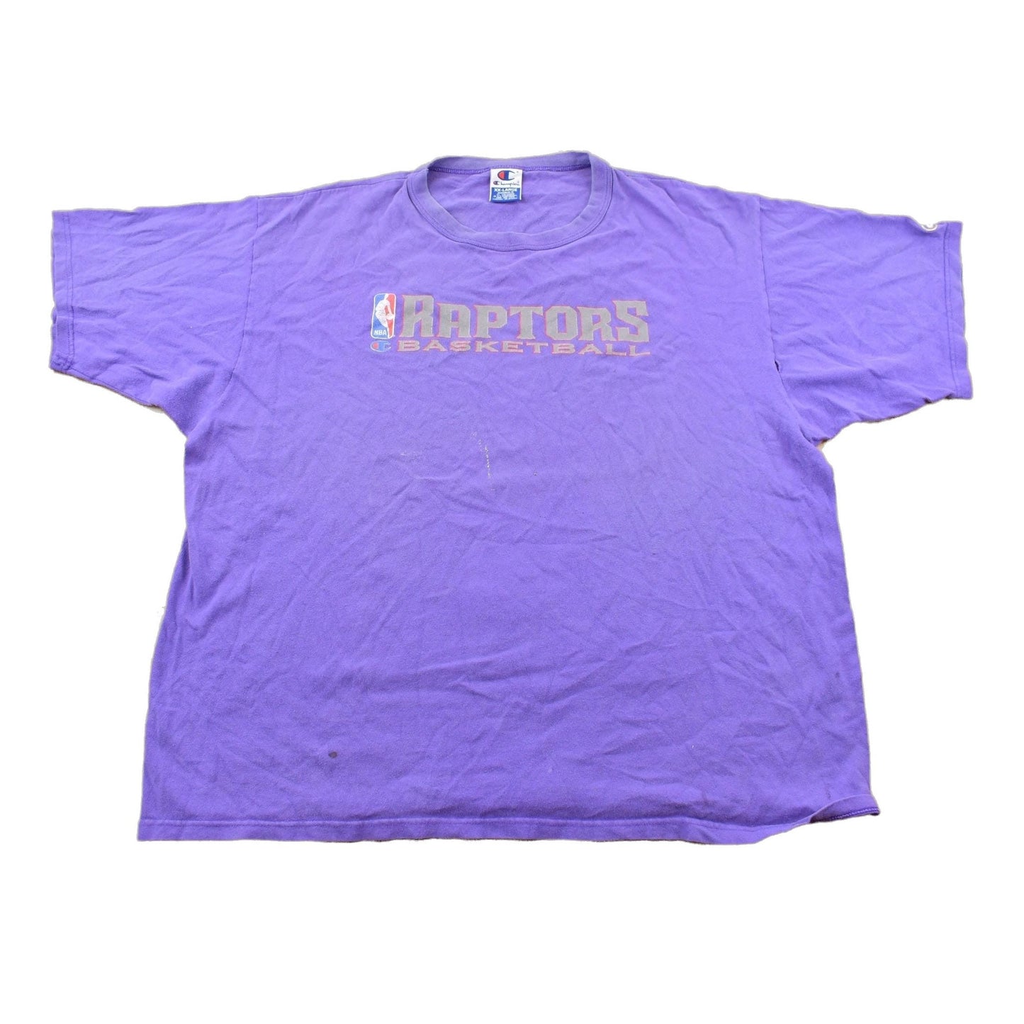 NBA Clothing > Gender Neutral Adult Clothing > Tops & Tees > T Shirts Vintage 1990s Toronto Raptors NBA Basketball Champion Graphic T-Shirt / XXL / Sportswear / Vintage NBA