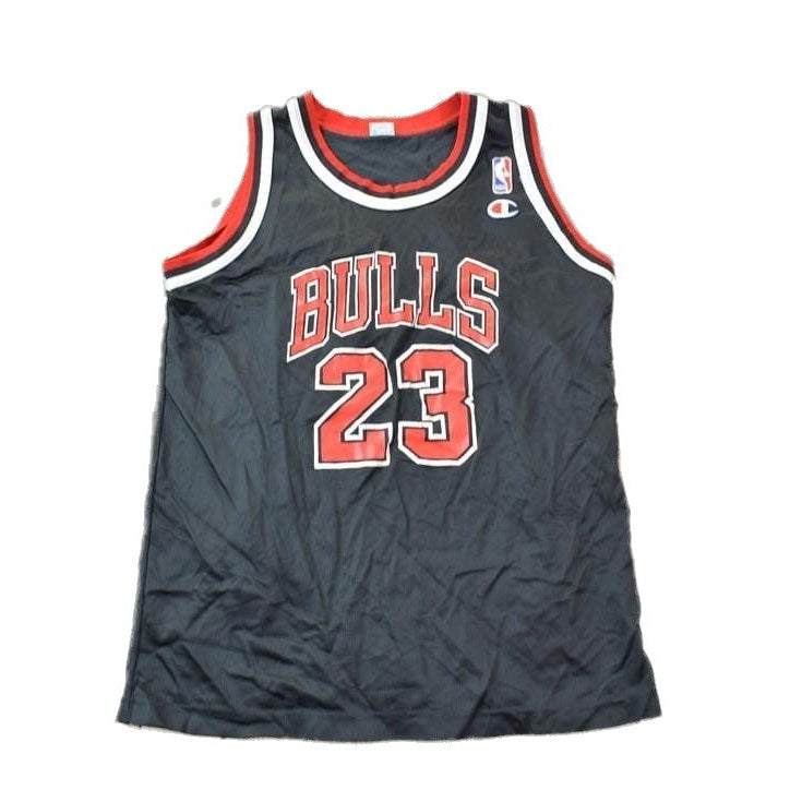 NBA Clothing > Men's Clothing > Sports & Fitness Vintage 1990s Michael Jordan Chicago Bulls NBA Champion Youth Sized Jersey / 90s NBA Jersey / Chicago Bulls Sportswear