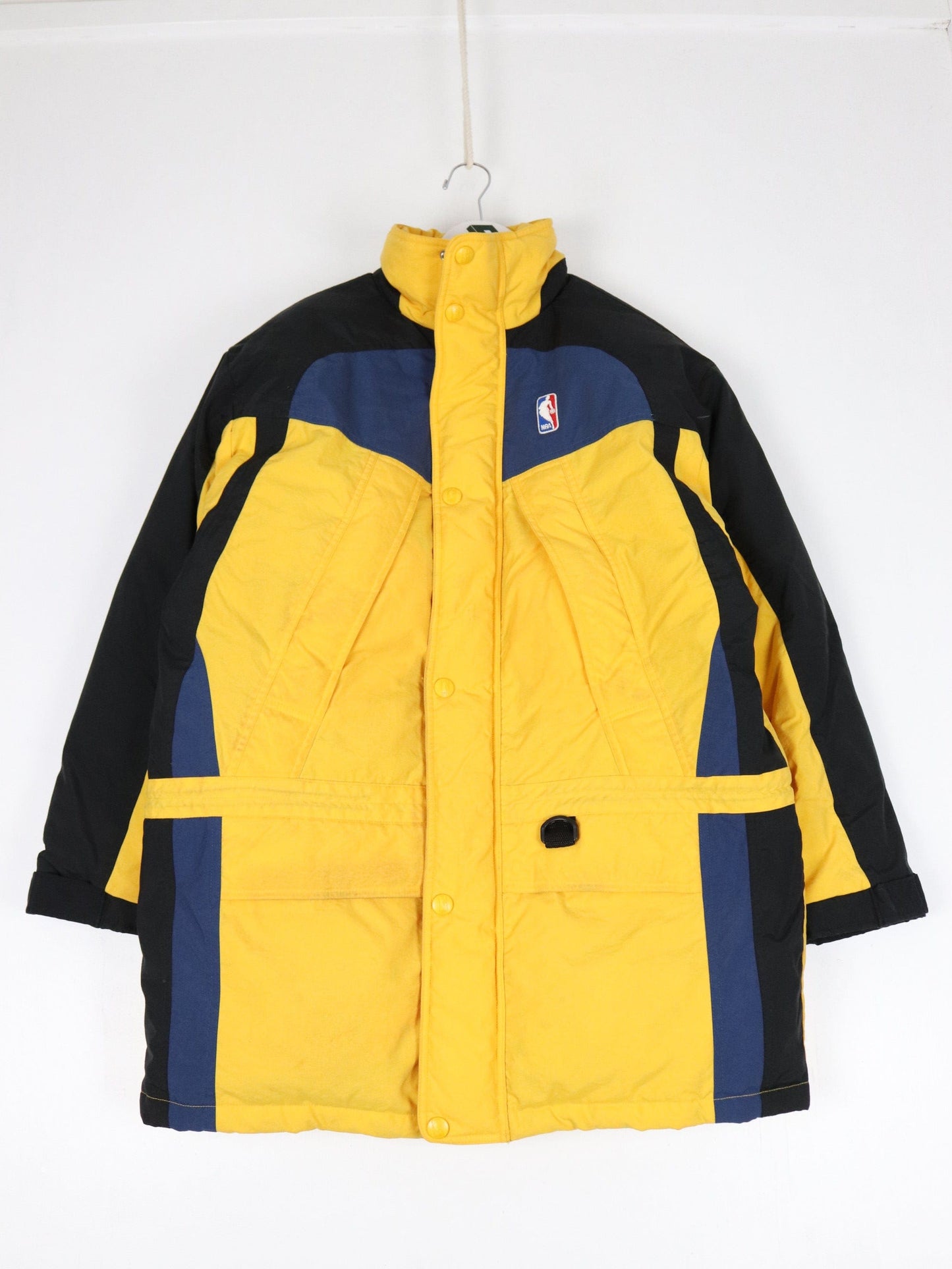 NBA Jackets & Coats Vintage Indiana Pacers Jacket Mens Large Yellow NBA Parka Coat