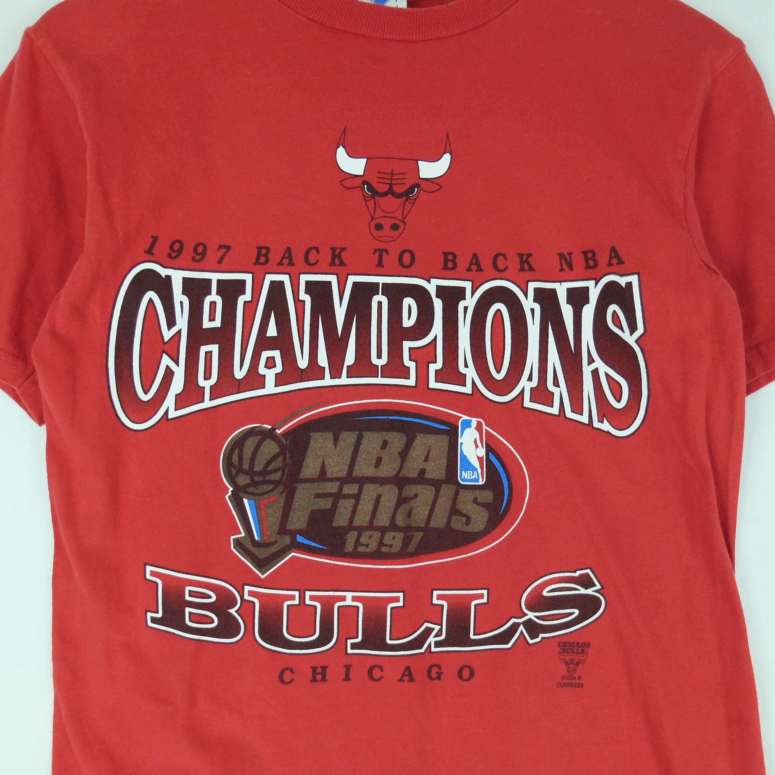 90s Chicago Bulls 1997 NBA Champions Basketball T-shirt Youth 