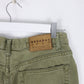 Nevada Pants Fits Adult 30 x 25 Green Denim Jeans Cropped from propervintagecanada