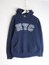 New York City Sweatshirt Fits Mens Small Blue Hoodie from propervintagecanada