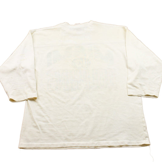 NFL Clothing > Gender Neutral Adult Clothing > Hoodies & Sweatshirts > Sweatshirts Vintage 1980s Logo 7 Miami Dolphins NFL Crewneck Sweatshirt Men's XL/ Stained / Made In USA / Football / Sportswear / Athleisure / Americana