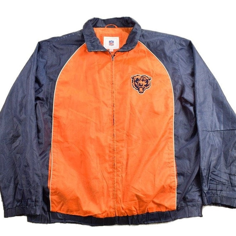 NFL Clothing > Gender Neutral Adult Clothing > Jackets & Coats Vintage 1990s Chicago Bears NFL Windbreaker Jacket Men's XL