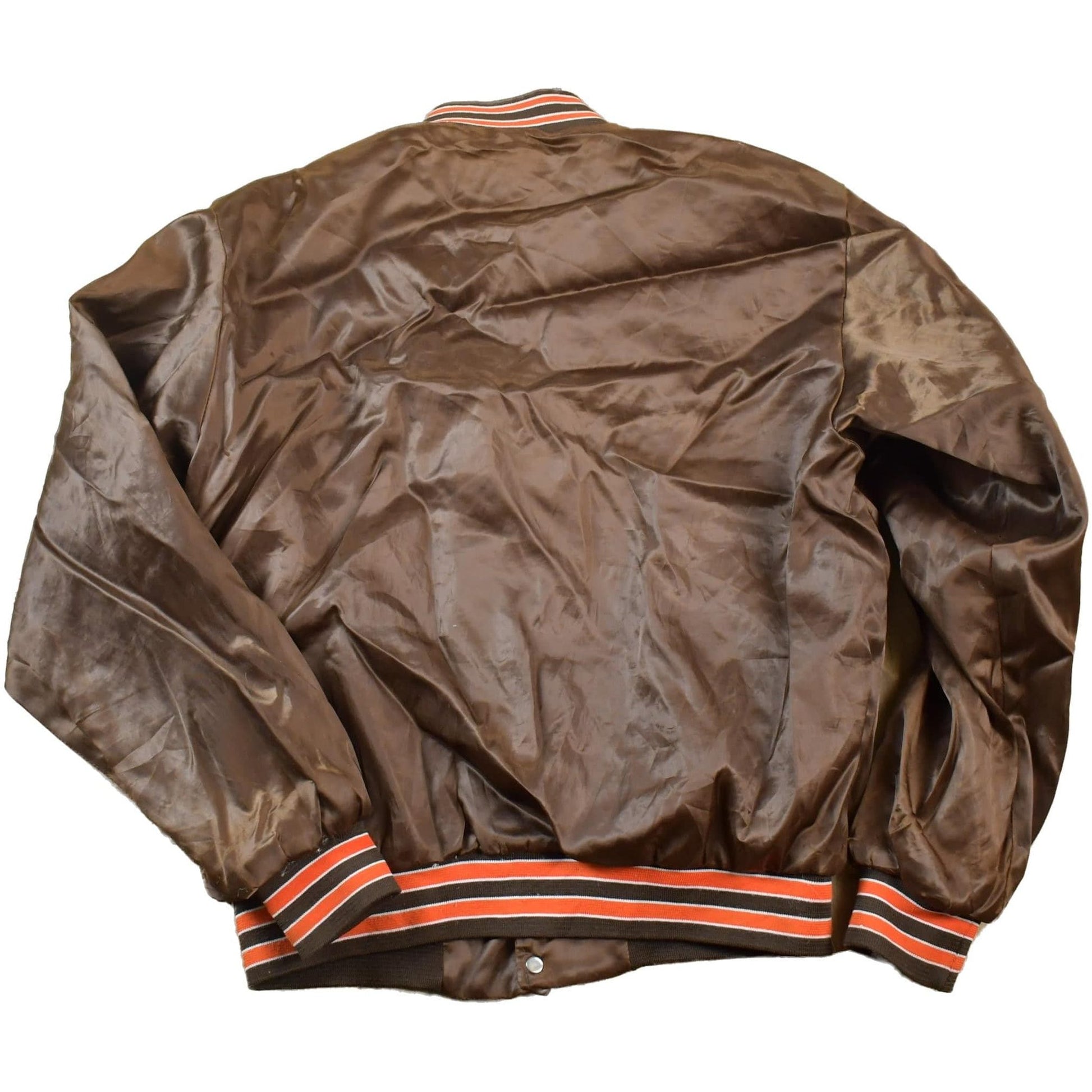 NFL Clothing > Gender Neutral Adult Clothing > Jackets & Coats Vintage 1990s Chicago Bears Satin Button Up NFL Football Swingster Jacket Men's M