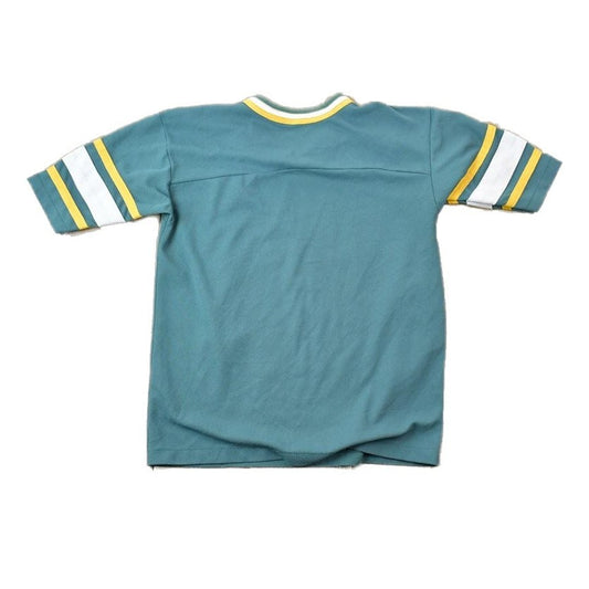 NFL Clothing > Gender Neutral Adult Clothing > Tops & Tees > T Shirts Vintage 1980s Green Bay Packers NFL Graphic T-Shirt Youth M