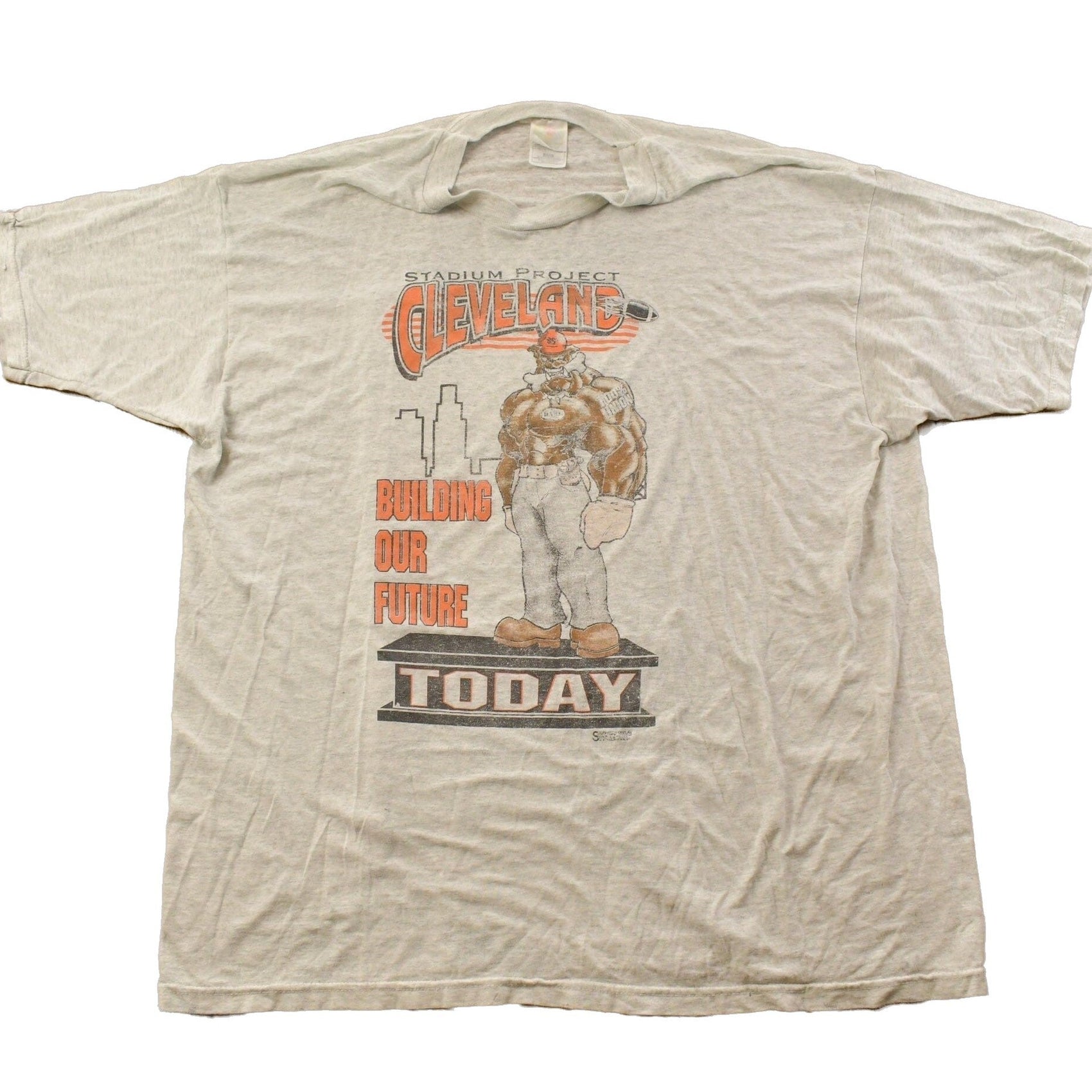 NFL Clothing > Gender Neutral Adult Clothing > Tops & Tees > T Shirts Vintage 1990s Cleveland Browns NFL Graphic T-ShirtMen's 2XL/