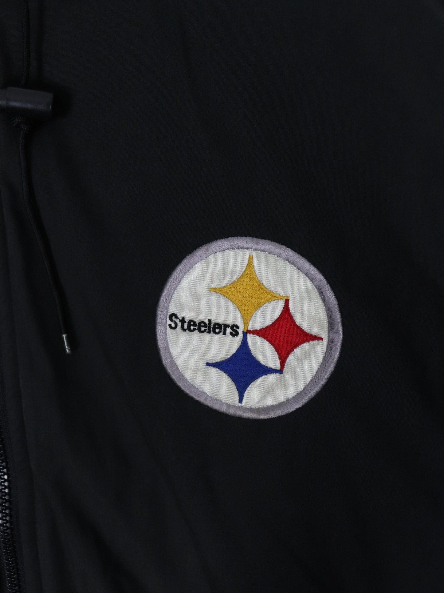 NFL Jackets & Coats Vintage Pittsburgh Steelers Jacket Fits Mens Large Black NFL Coat