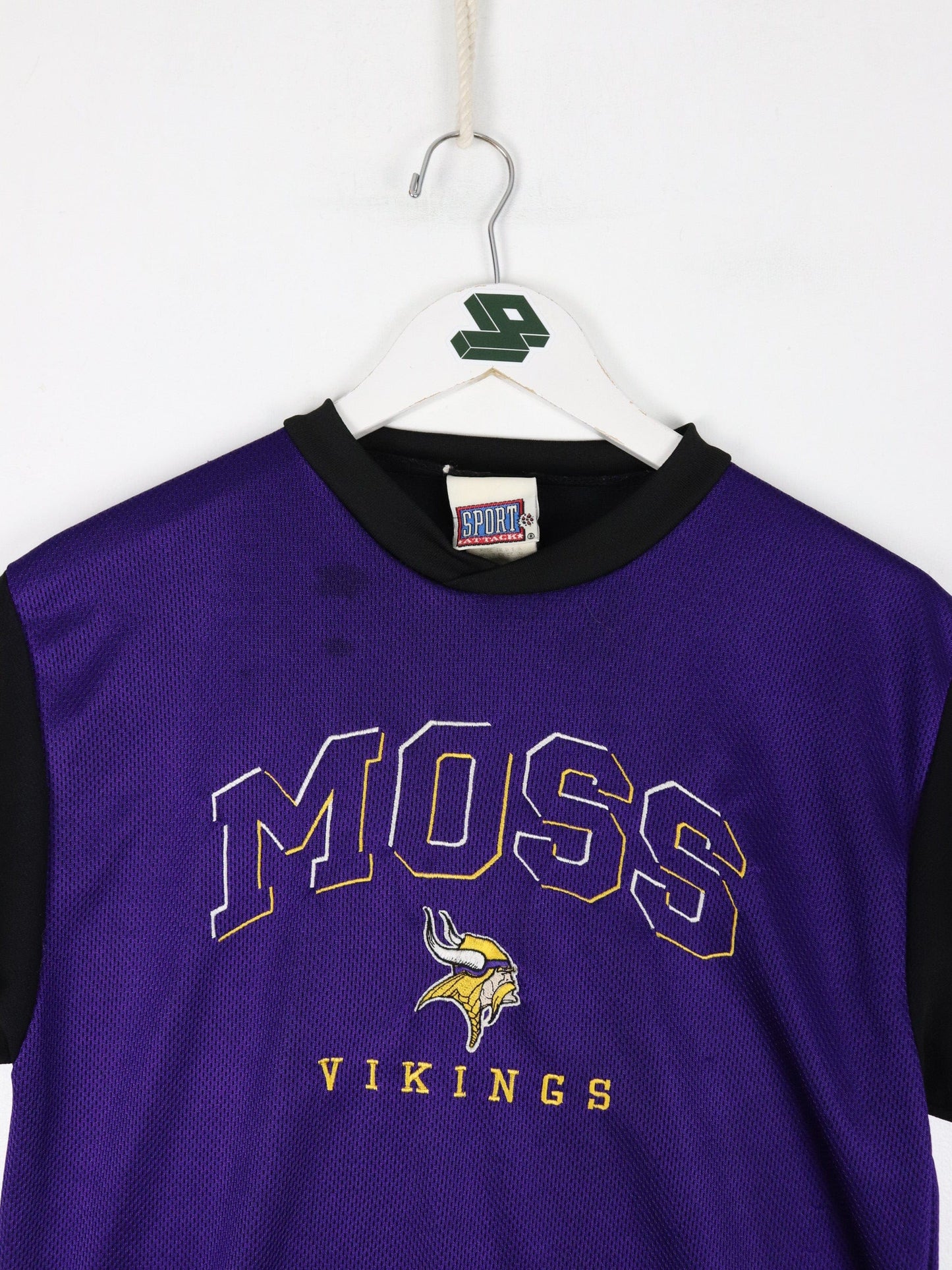 NFL Jersey Vintage Randy Moss Minnesota Vikings Football Jersey Mens Medium Purple 90s