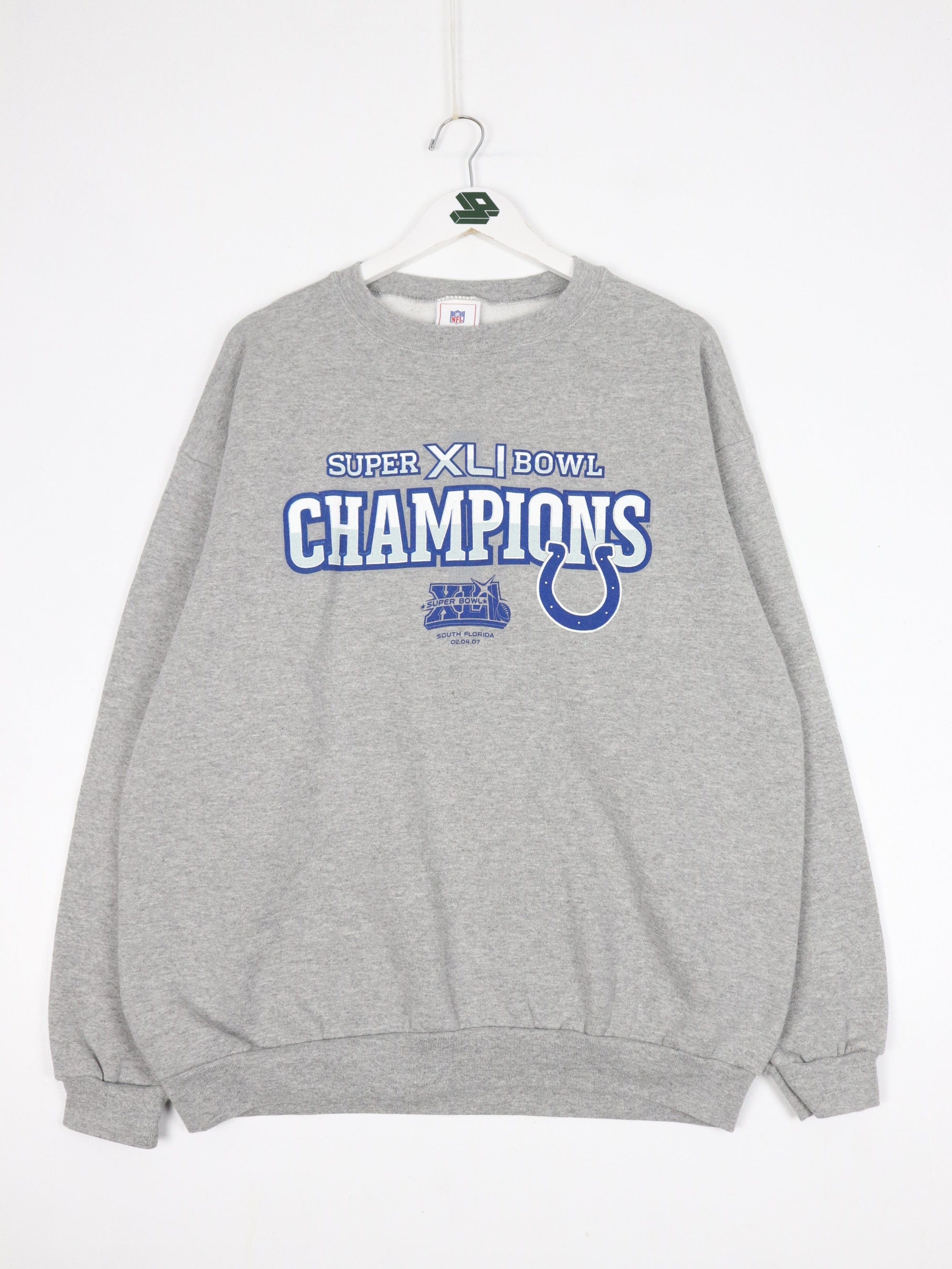 Vintage 90s Champion Reverse Weave Indianapolis Colts Sweatshirt Gray Men’s  XL