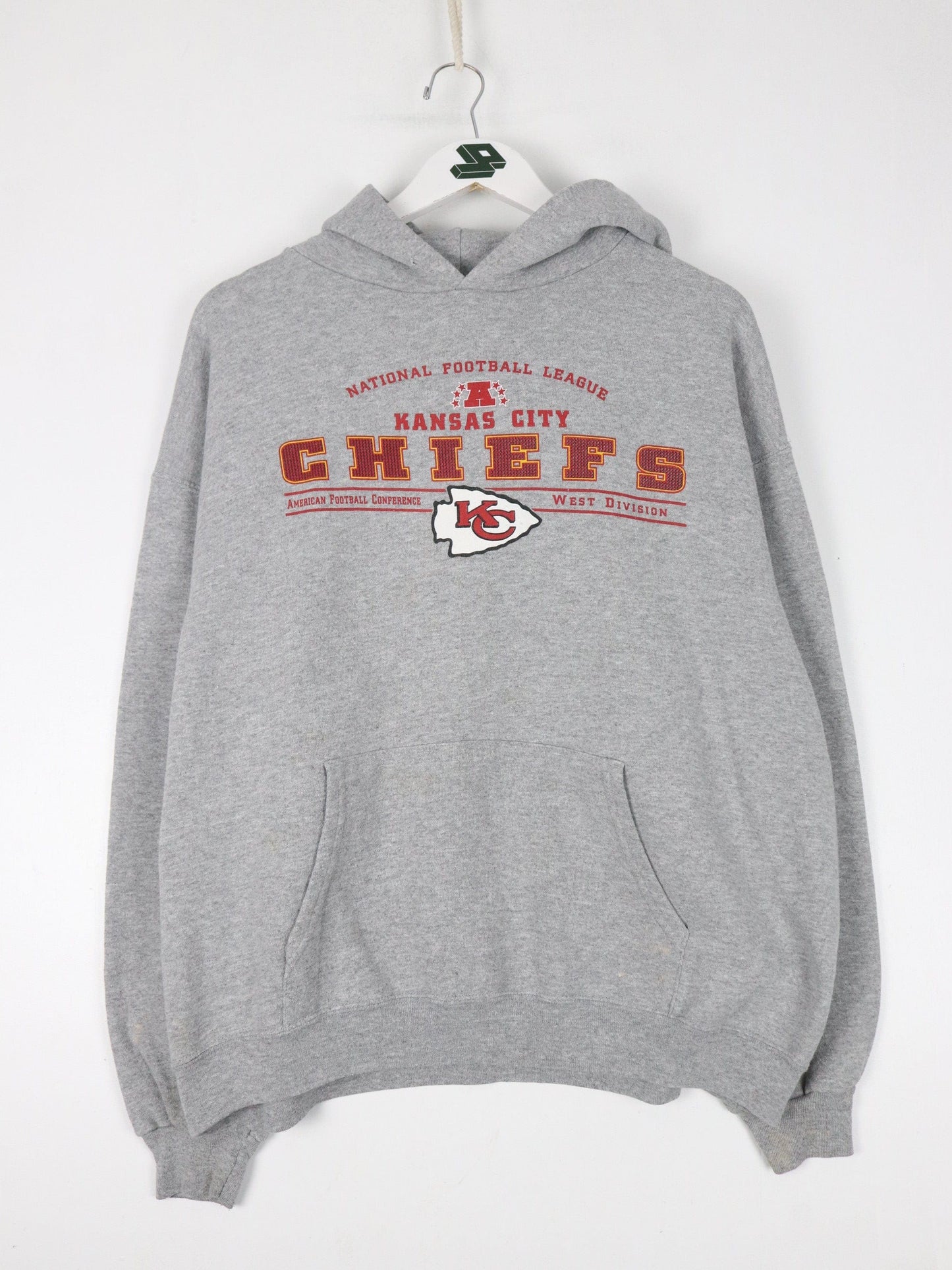 NFL Sweatshirts & Hoodies Kansas City Chiefs Sweatshirt Mens Large Grey NFL Hoodie