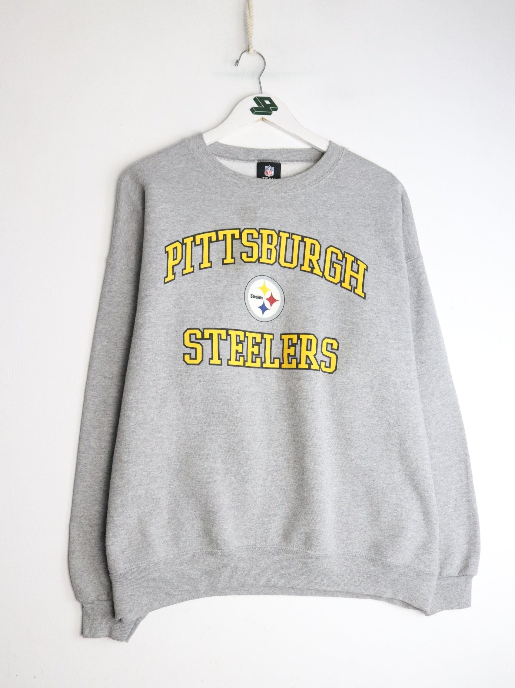 NFL Sweatshirts & Hoodies Pittsburgh Steelers Sweatshirt Mens XL Grey