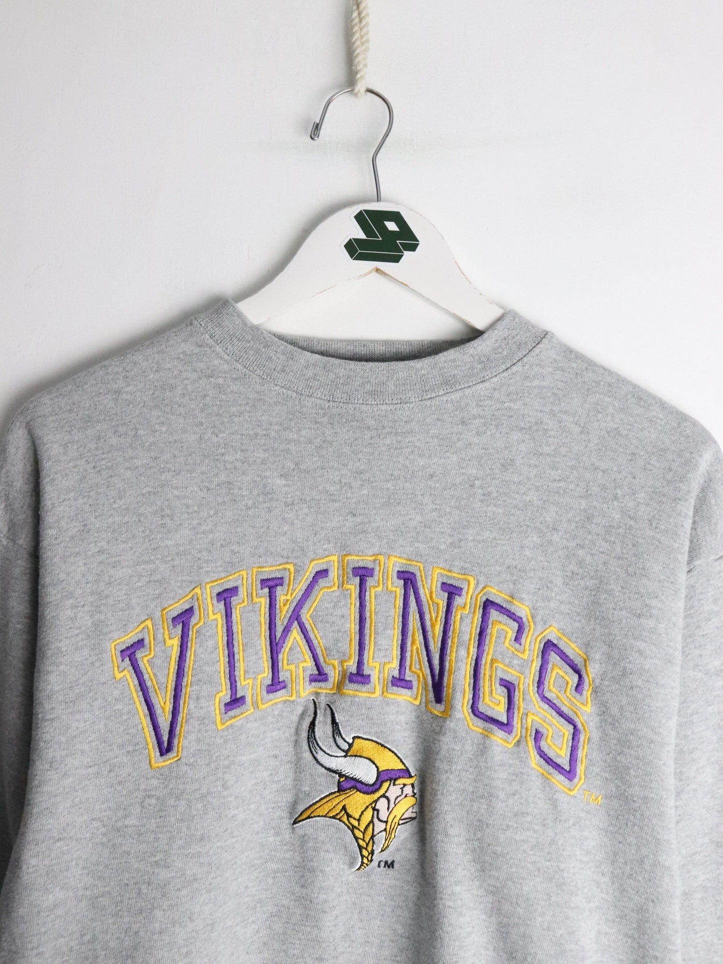 NFL Sweatshirts & Hoodies Vintage Minnesota Vikings Sweatshirt Fits Mens Small Grey NFL