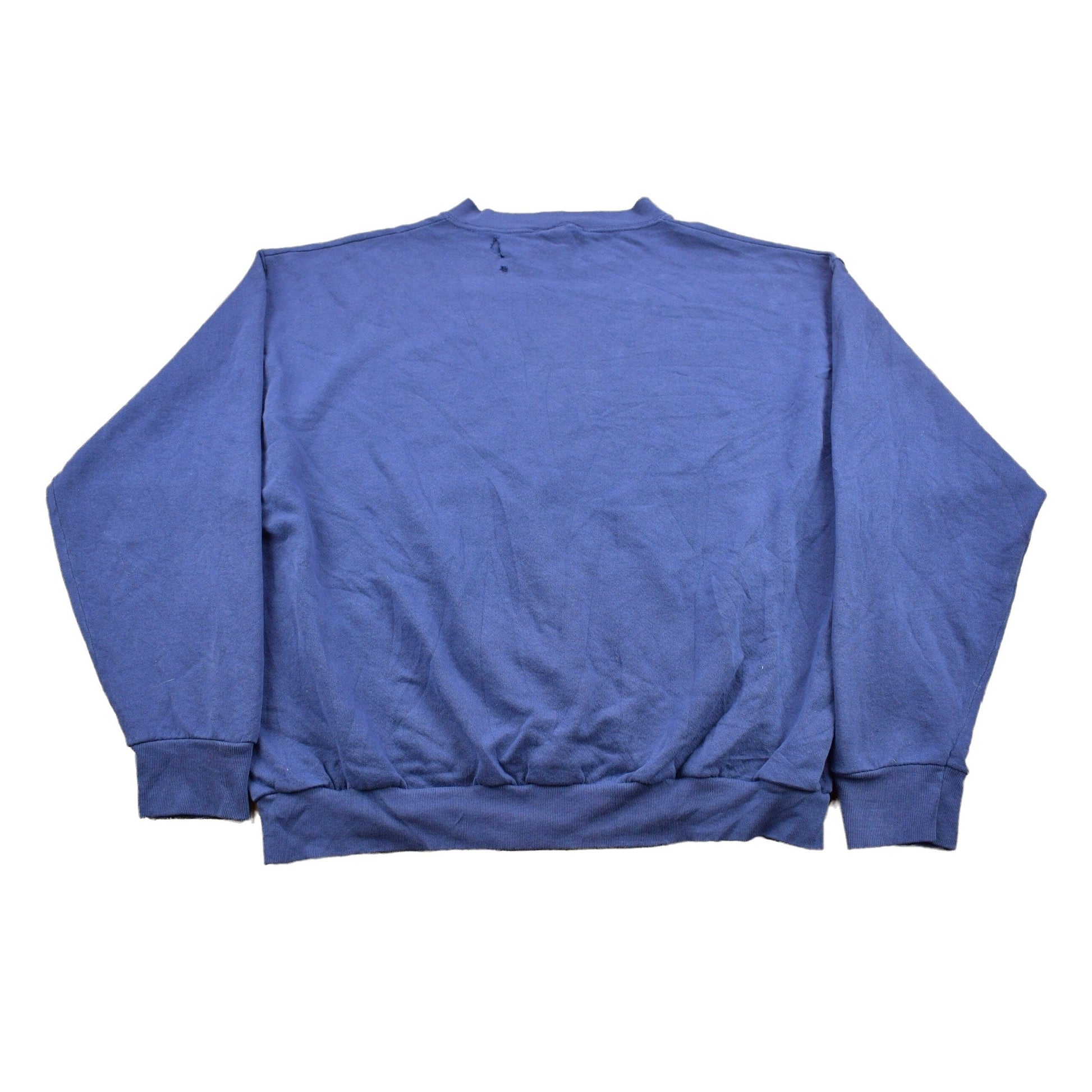 NHL Clothing > Gender Neutral Adult Clothing > Hoodies & Sweatshirts > Sweatshirts Vintage 1990s Columbus Blue Jackets NHL Distressed Crewneck Sweater Men's Small