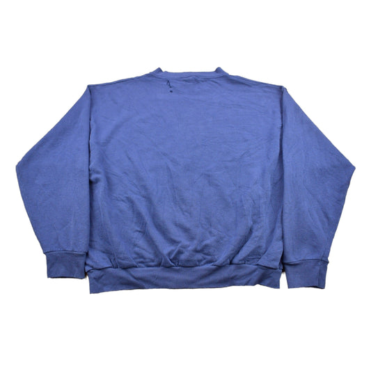 NHL Clothing > Gender Neutral Adult Clothing > Hoodies & Sweatshirts > Sweatshirts Vintage 1990s Columbus Blue Jackets NHL Distressed Crewneck Sweater Men's Small