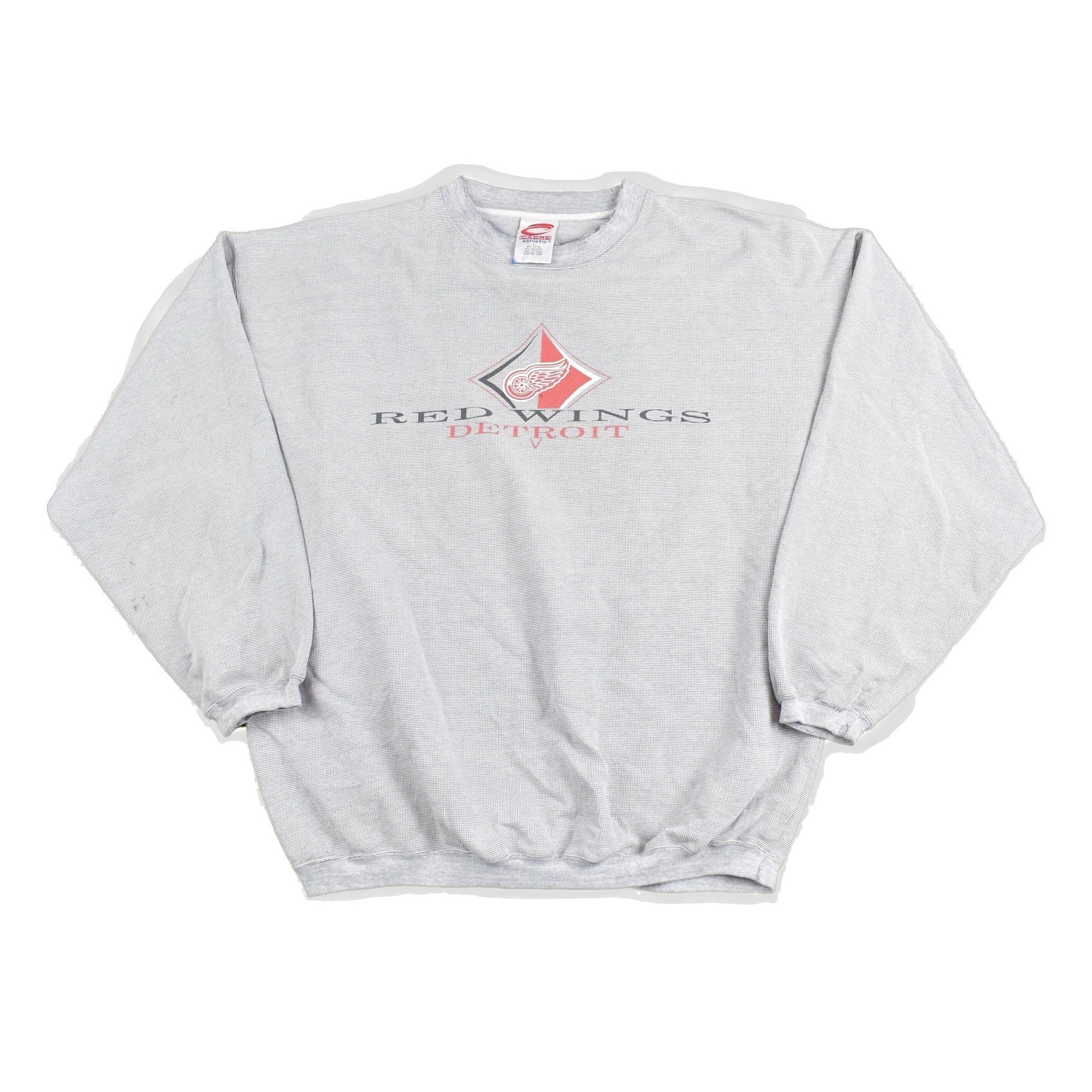 NHL Clothing > Gender Neutral Adult Clothing > Hoodies & Sweatshirts > Sweatshirts Vintage 1990s Detroit Red Wings NHL Graphic Sweatshirt Men's XL