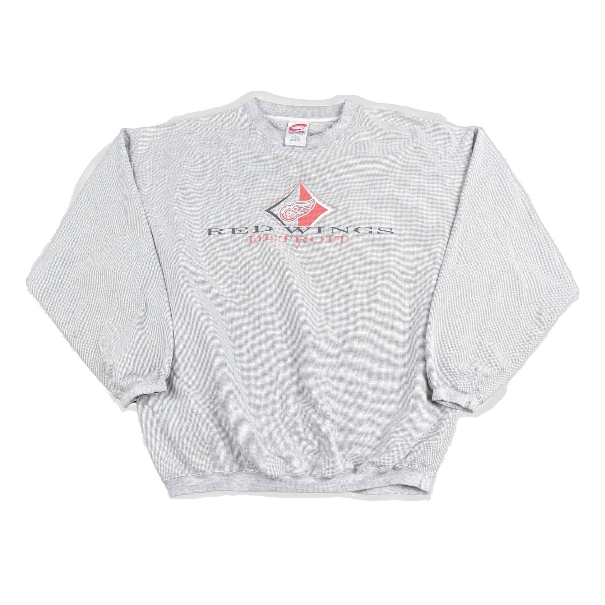 NHL Clothing > Gender Neutral Adult Clothing > Hoodies & Sweatshirts > Sweatshirts Vintage 1990s Detroit Red Wings NHL Graphic Sweatshirt Men's XL