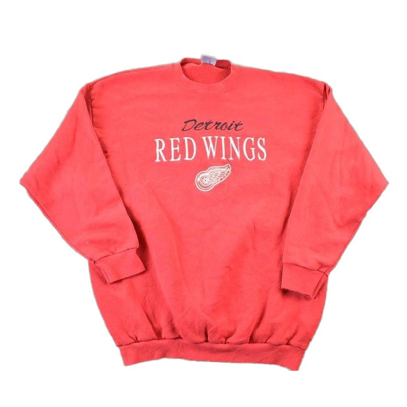 NHL Clothing > Gender Neutral Adult Clothing > Hoodies & Sweatshirts > Sweatshirts Vintage 1990s Detroit Red Wings NHL Hockey Crewneck Sweatshirt Mens XL