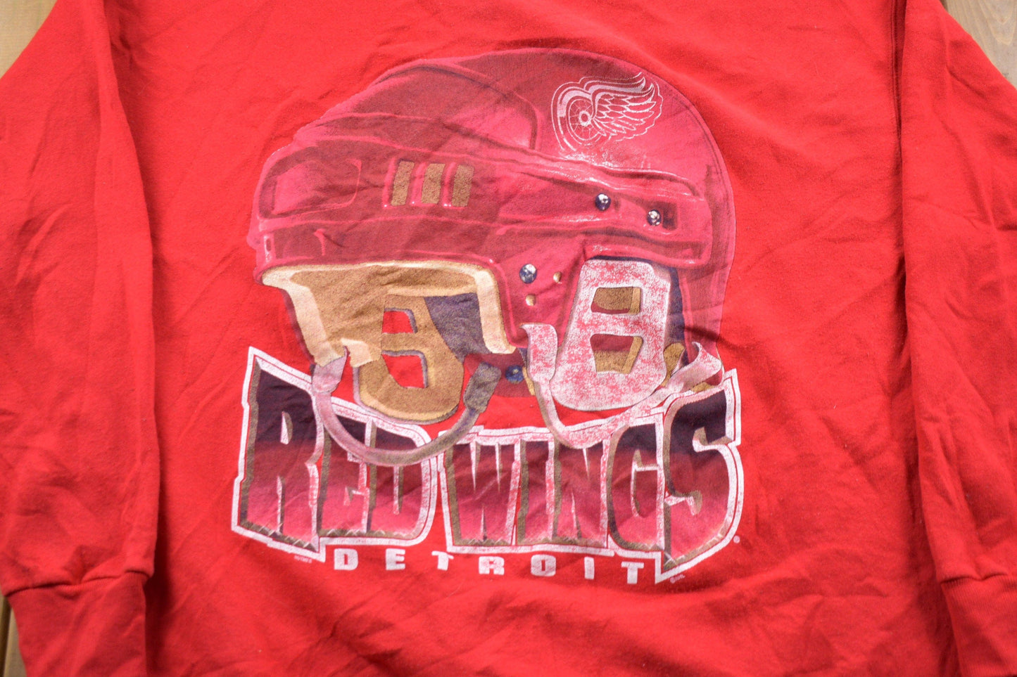 NHL Clothing > Gender Neutral Adult Clothing > Hoodies & Sweatshirts > Sweatshirts Vintage 1990s Lee Sport Detroit Red Wings Crewneck Sweatshirt Men's 2XL