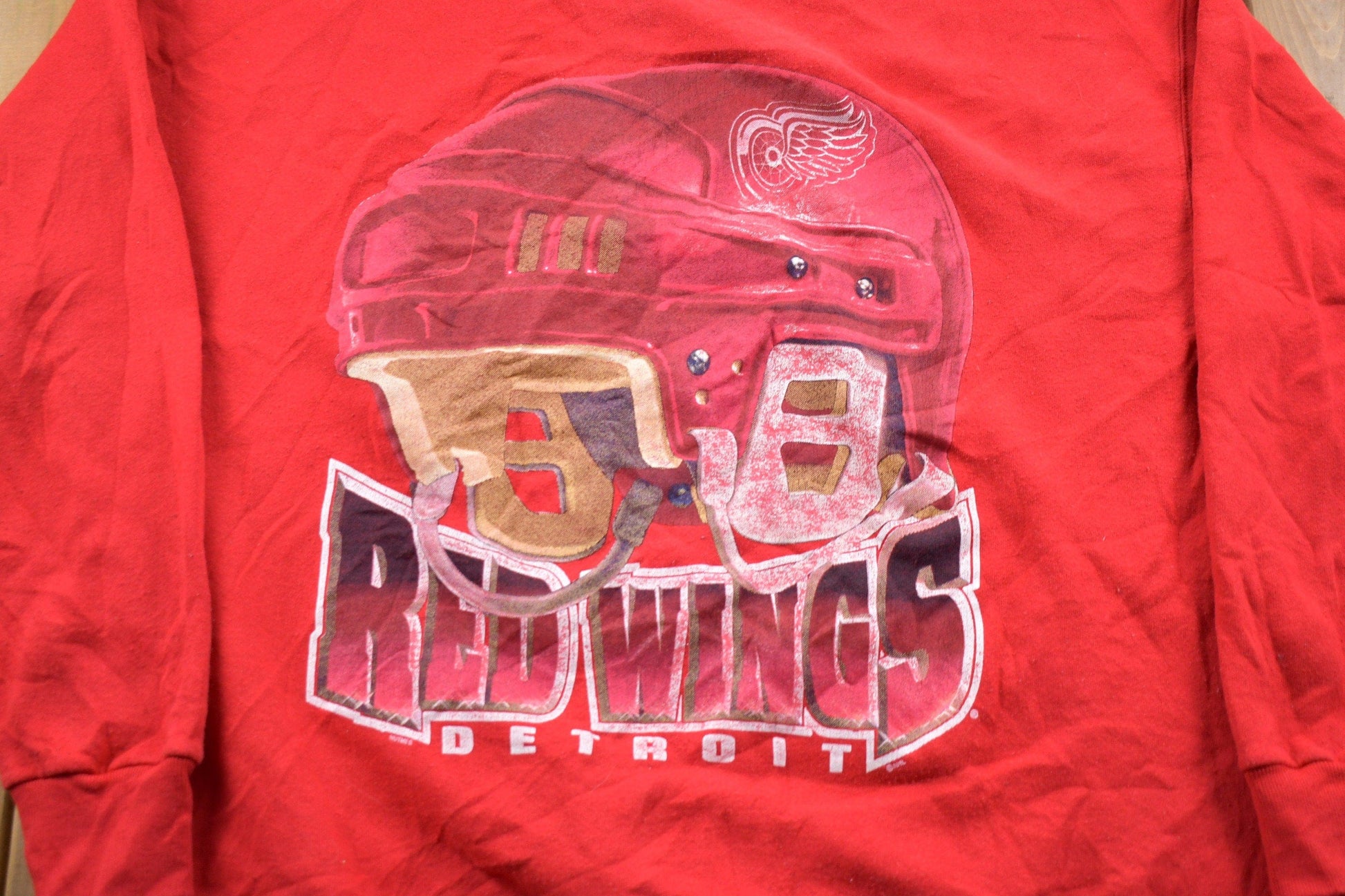 NHL Clothing > Gender Neutral Adult Clothing > Hoodies & Sweatshirts > Sweatshirts Vintage 1990s Lee Sport Detroit Red Wings Crewneck Sweatshirt Men's 2XL