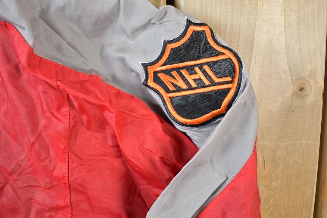 NHL Clothing > Gender Neutral Adult Clothing > Jackets & Coats Vintage 1990s Buffalo Sabres Reversible Quarter Zip NHL Hockey Pullover Jacket