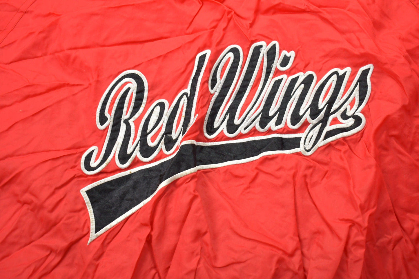 NHL Clothing > Gender Neutral Adult Clothing > Jackets & Coats Vintage 1990s Detroit Red Wings NHL Windbreaker Pullover Jacket Men's Large