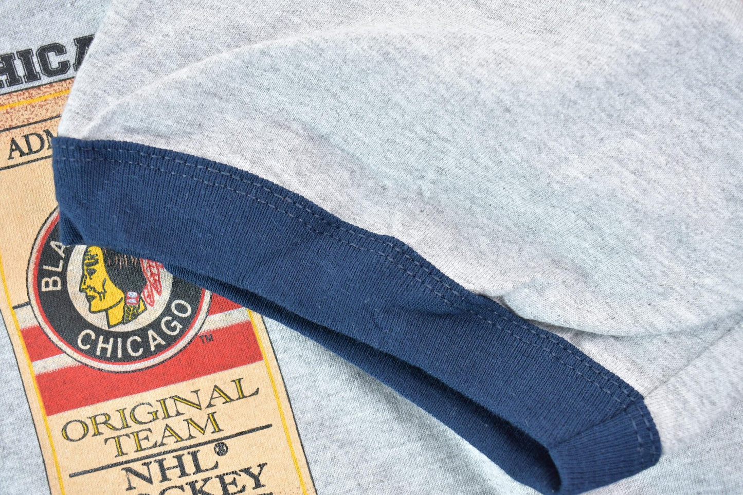 NHL Clothing > Gender Neutral Adult Clothing > Tops & Tees > T Shirts Vintage 1990s Original Six NHL Hockey Classic Dead Stock Graphic T-Shirt Men's Large