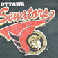 NHL Clothing > Gender Neutral Adult Clothing > Tops & Tees > T Shirts Vintage 1990s Ottawa Senators NHL Graphic T-Shirt Men's Large