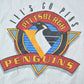 NHL Clothing > Gender Neutral Adult Clothing > Tops & Tees > T Shirts Vintage 1990s Pittsburgh Penguins Lets Go Pens NHL Graphic T-Shirt Men's 3XL