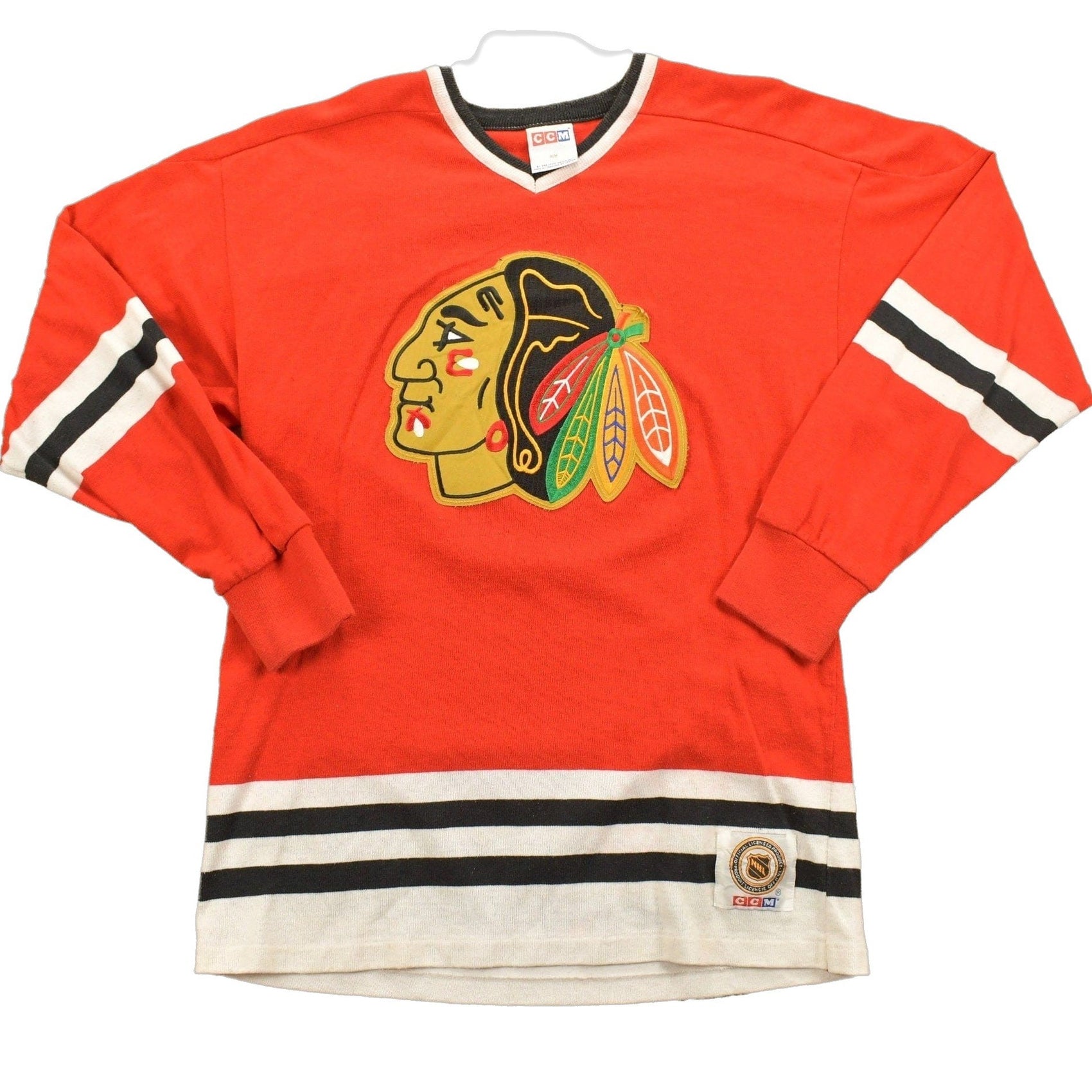NHL Clothing > Men's Clothing > Sports & Fitness Vintage 1990s Chicago Blackhawks NHL Hockey Jersey Men's Medium