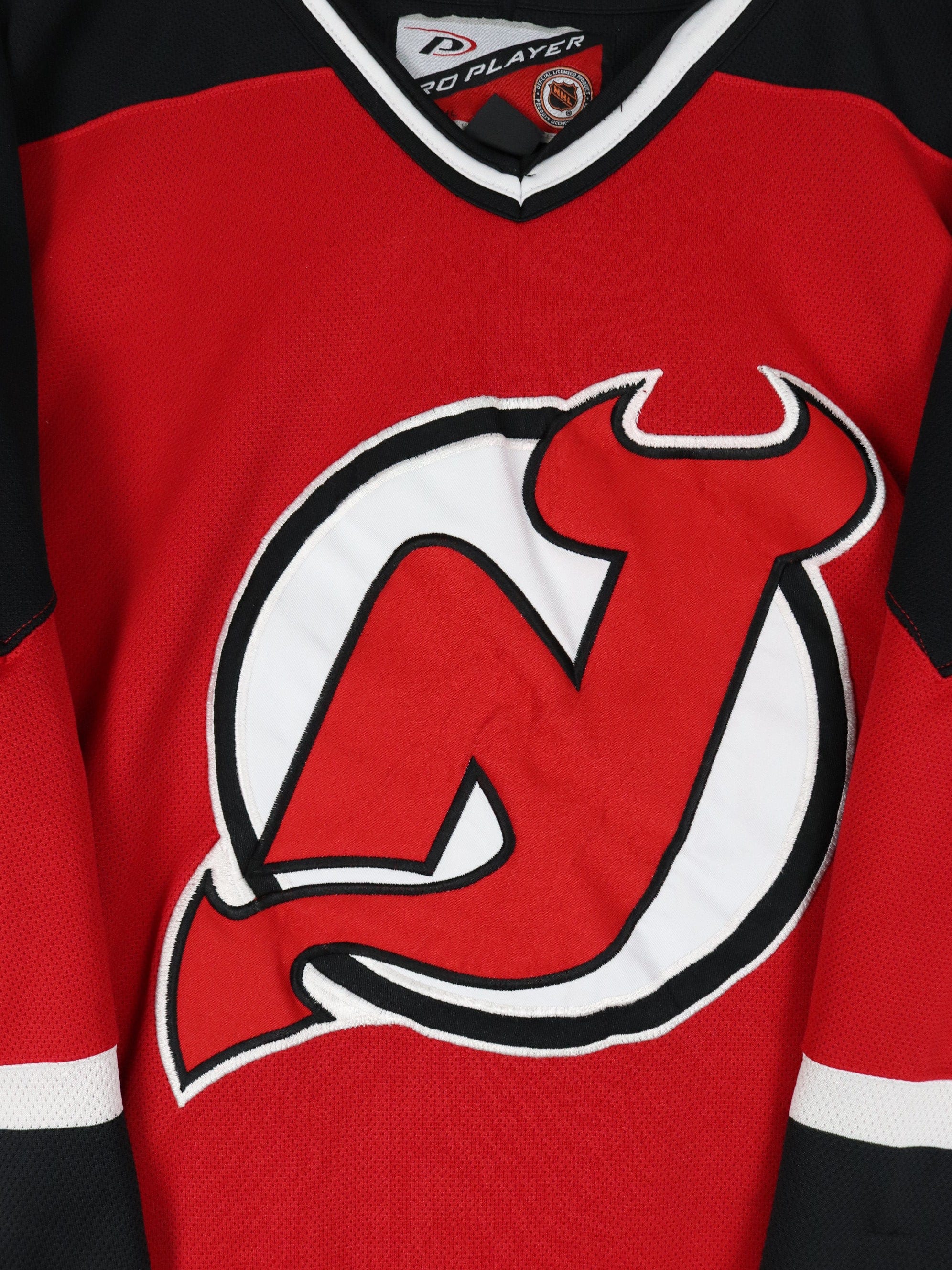 Vintage 90s CCM New Jersey Devils Hockey Jersey Large Red Black NHL