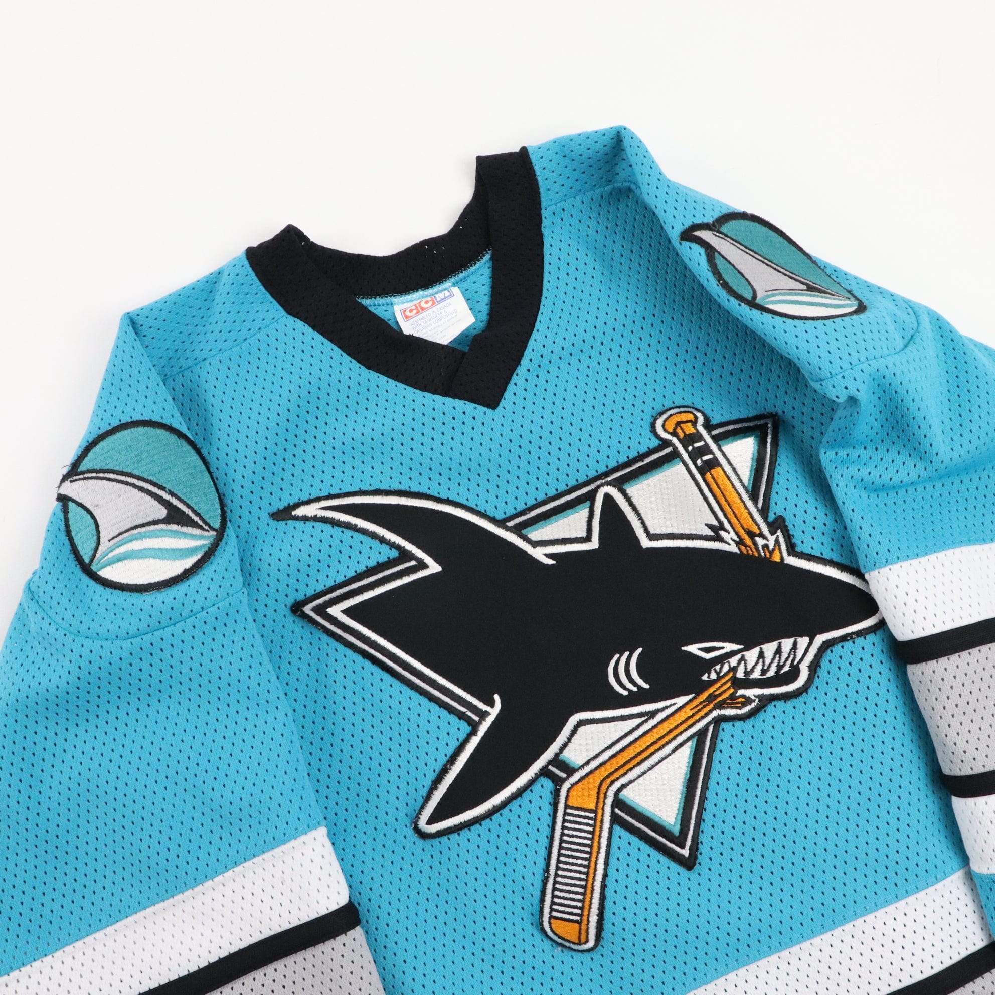 90s San Jose Sharks CCM NHL Jersey Size XL – Rare VNTG