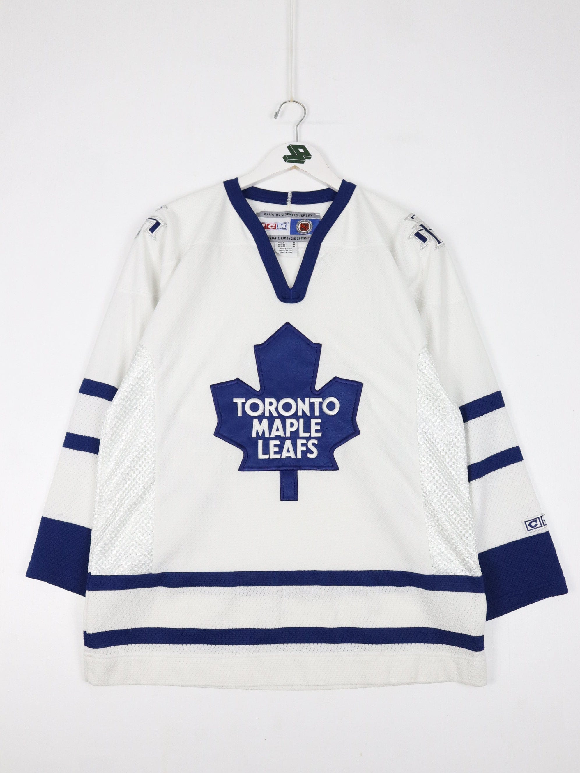 Vintage Toronto Maple Leafs Ccm Hockey Jersey Size Small Blue Nhl Made In  Canada