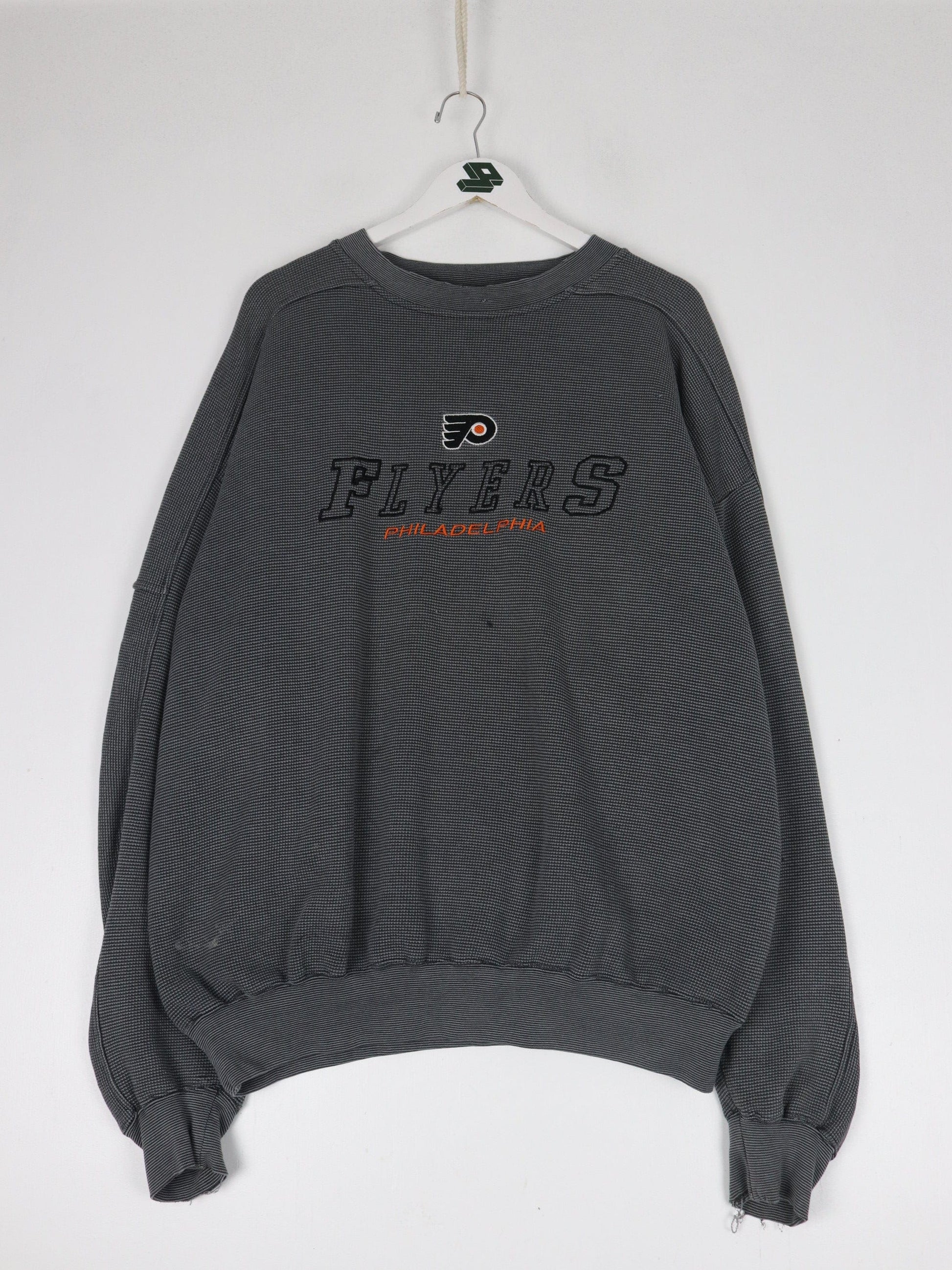 NHL Sweatshirts & Hoodies Vintage Philadelphia Flyers Sweatshirt Fits Mens XL Grey NHL