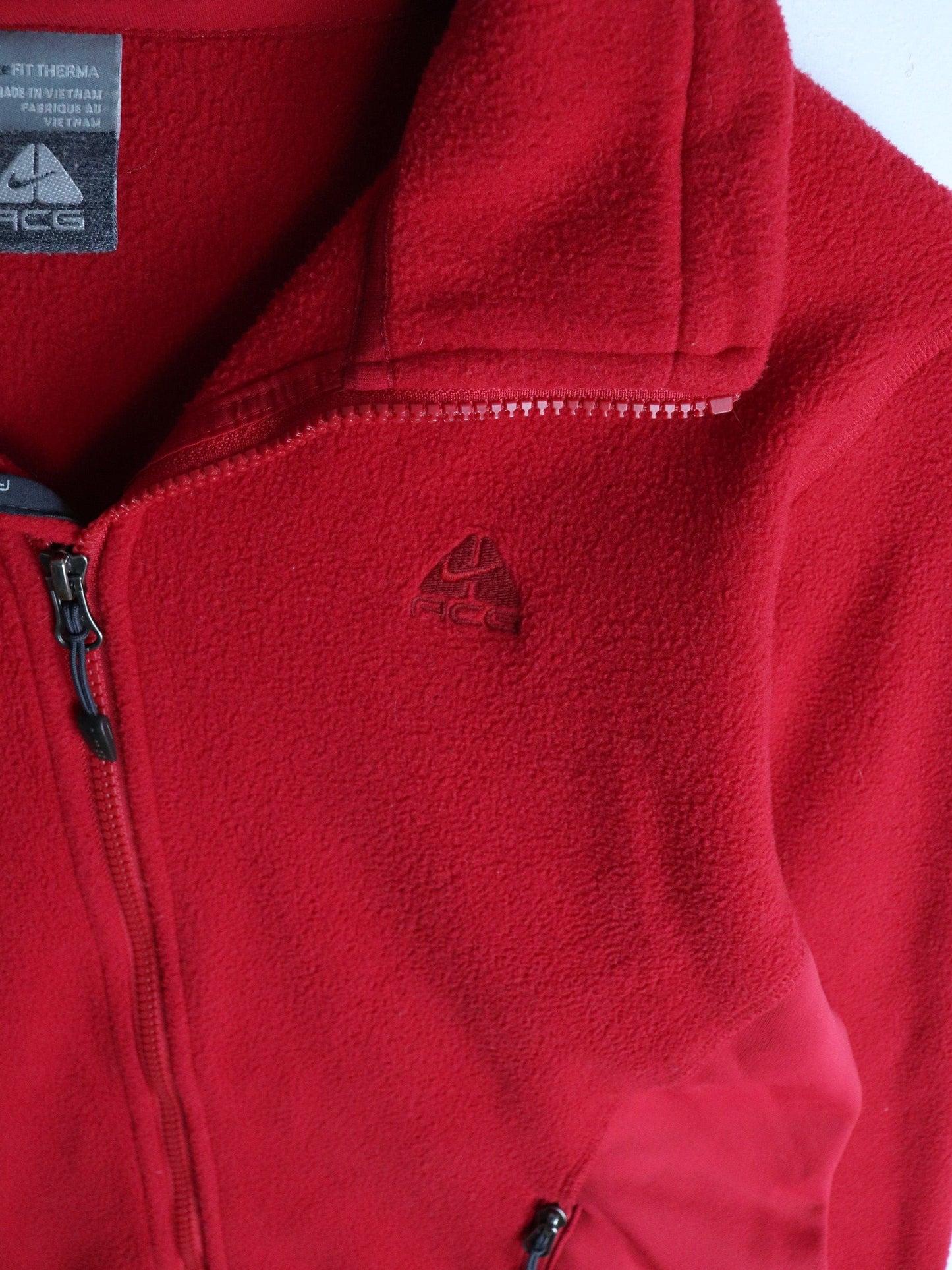 Nike ACG Sweater Womens Large Red Pink Fleece from propervintagecanada